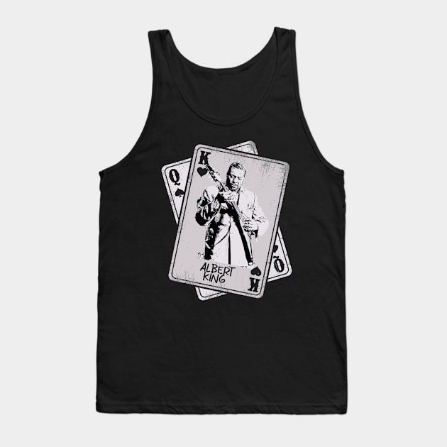 Retro Albert King Card Style Tank Top by Slepet Anis